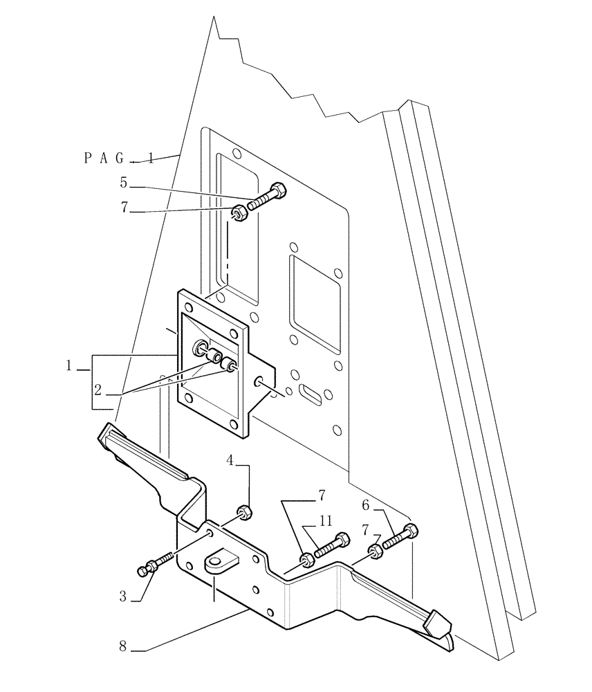 Схема запчастей Case 1850K - (9.653[28]) - ROPS CAB - COMPONENTS - OPTIONAL CODE 784110191 (19) - OPTIONS