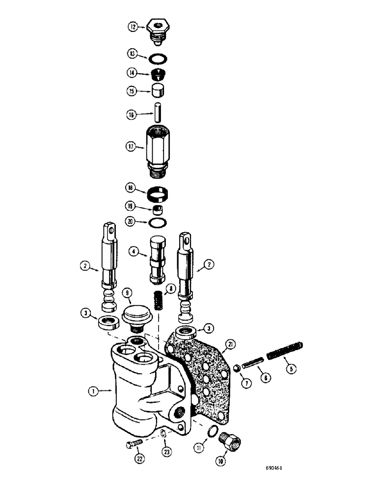 Схема запчастей Case W8C - (164) - TRANSMISSION, L30322 TRANSMISSION CONTROL VALVE (06) - POWER TRAIN