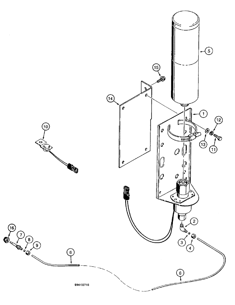 Схема запчастей Case 9040B - (4-42) - COLD WEATHER STARTING SYSTEM (04) - ELECTRICAL SYSTEMS