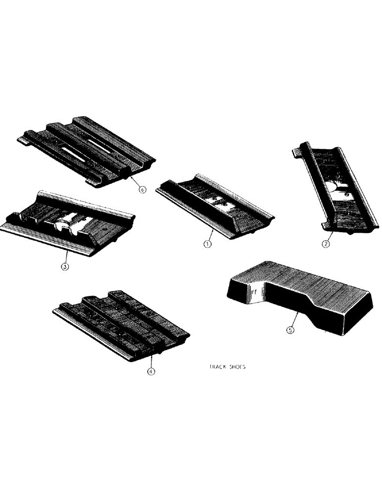 Схема запчастей Case 300 - (072) - TRACK SHOES (04) - UNDERCARRIAGE