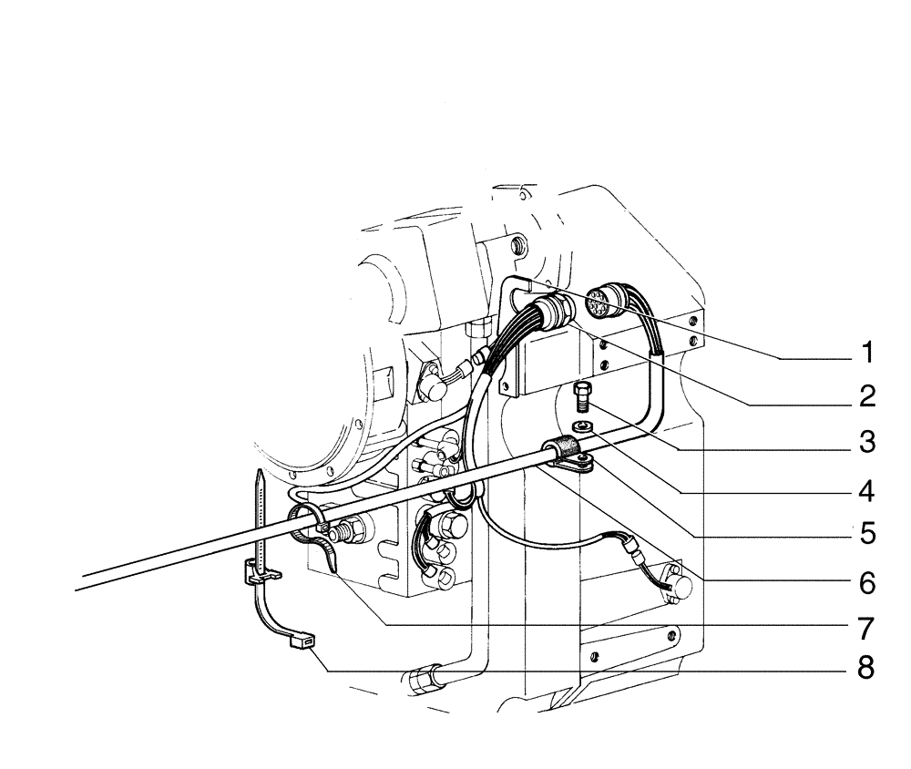 Схема запчастей Case 845B - (04-19[01]) - TRANSMISSION HARNESS (04) - ELECTRICAL SYSTEMS