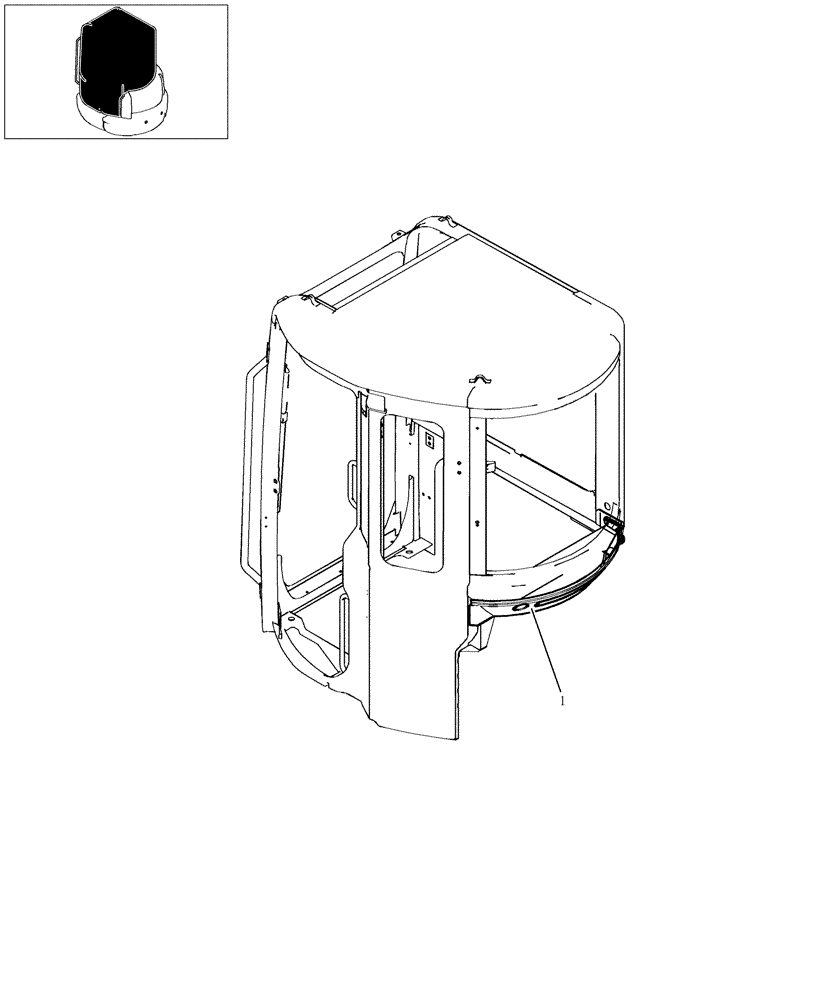 Схема запчастей Case CX27B - (177-29[1]) - CAB (90) - PLATFORM, CAB, BODYWORK AND DECALS