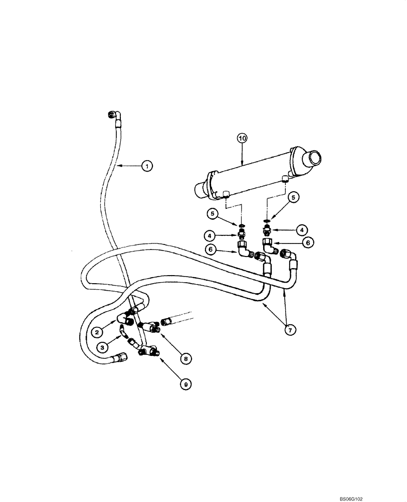 Схема запчастей Case 865 - (06.21[00]) - TRANSMISSION - OIL COOLING (06) - POWER TRAIN