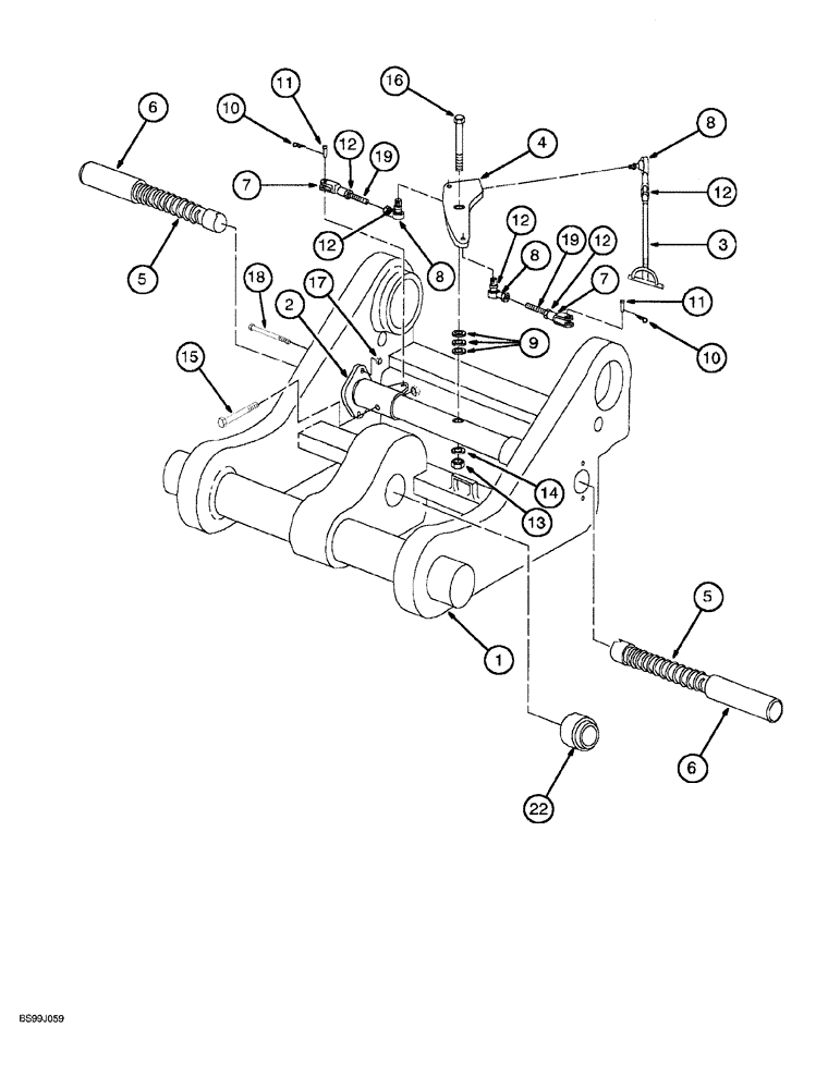 Схема запчастей Case 689G - (09-32) - QUICK ATTACH FRAME (09) - CHASSIS