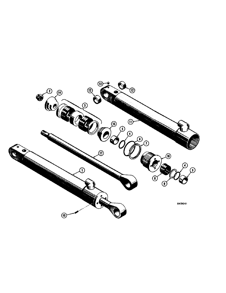 Схема запчастей Case 32 - (40) - D27754 BACKHOE STABILIZER CYLINDERS 
