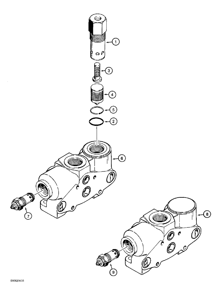 Схема запчастей Case 621B - (8-36) - LOADER INLET AND OUTLET SECTION, 1978263C1, 120978A1 (08) - HYDRAULICS