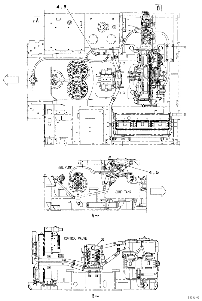 Схема запчастей Case CX800B - (08-36[02]) - HYDRAULIC CIRCUIT - PLUG, BLANK-OFF (SECOND OPTION LINE S/V) (08) - HYDRAULICS
