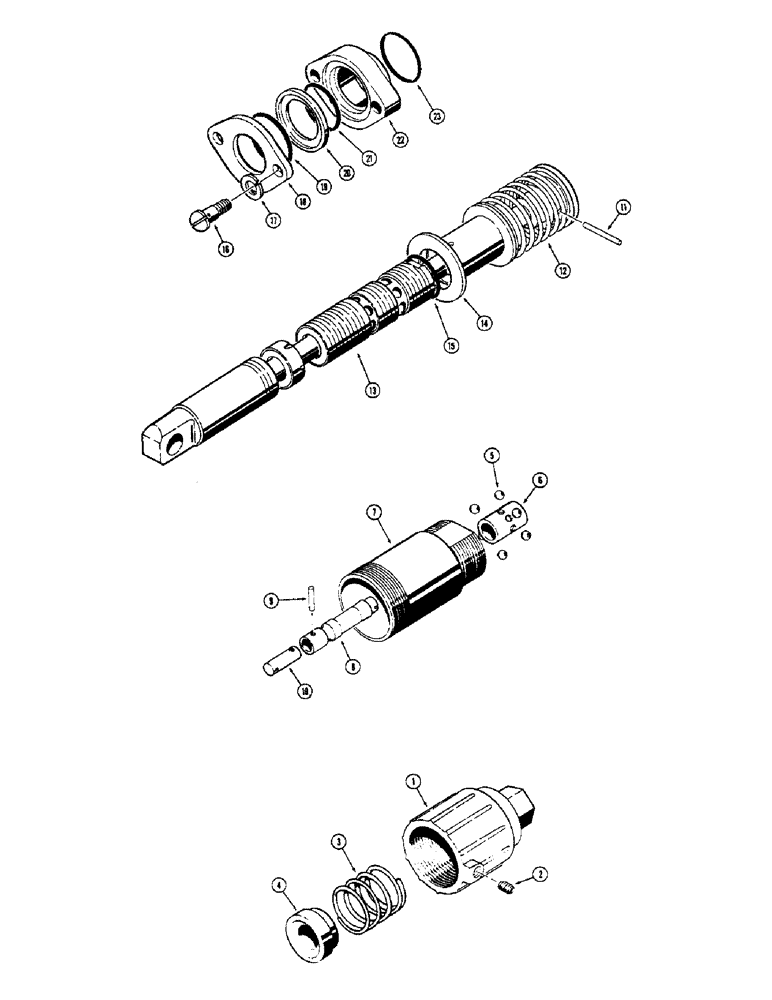 Схема запчастей Case W7E - (220) - LOADER LIFT SPOOLS - FLOAT (08) - HYDRAULICS