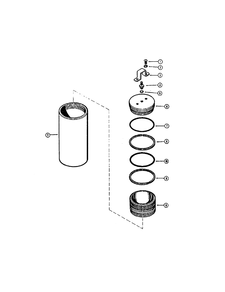 Схема запчастей Case W7E - (240) - A18702 ACCUMULATOR, A13758 ACCUMULATOR VALVE (08) - HYDRAULICS