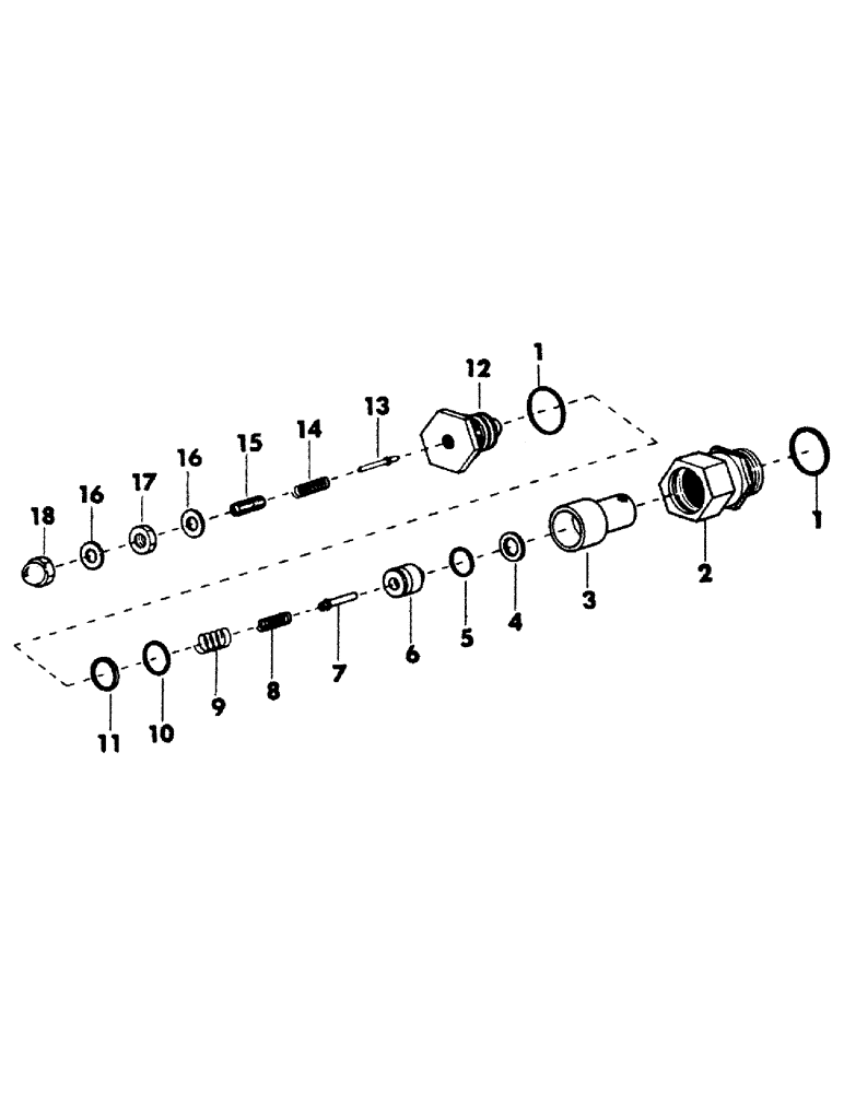 Схема запчастей Case 40BLC - (263) - PORT RELIEF CARTRIDGE (07) - HYDRAULIC SYSTEM