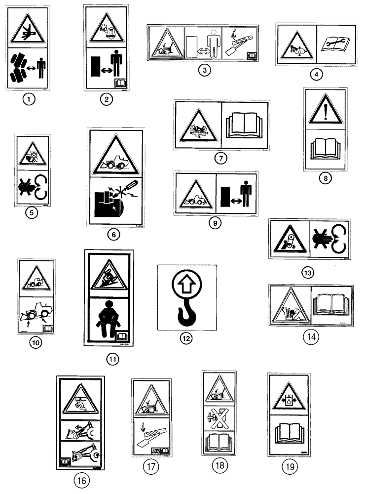 Схема запчастей Case 621D - (09-59) - DECALS, EUROPE ONLY (09) - CHASSIS