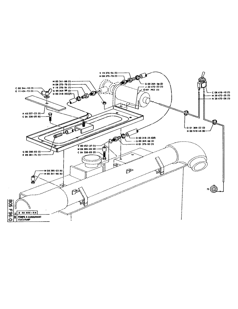 Схема запчастей Case 160CK - (041) - FUEL PUMP (02) - FUEL SYSTEM