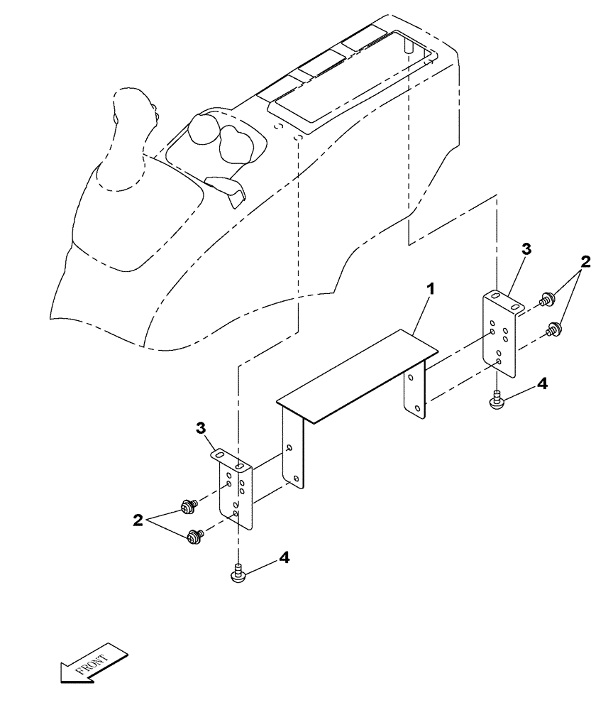 Схема запчастей Case CX300C - (09-036-00[01]) - CAB - RADIO PRE-EQUIPMENT (09) - CHASSIS/ATTACHMENTS