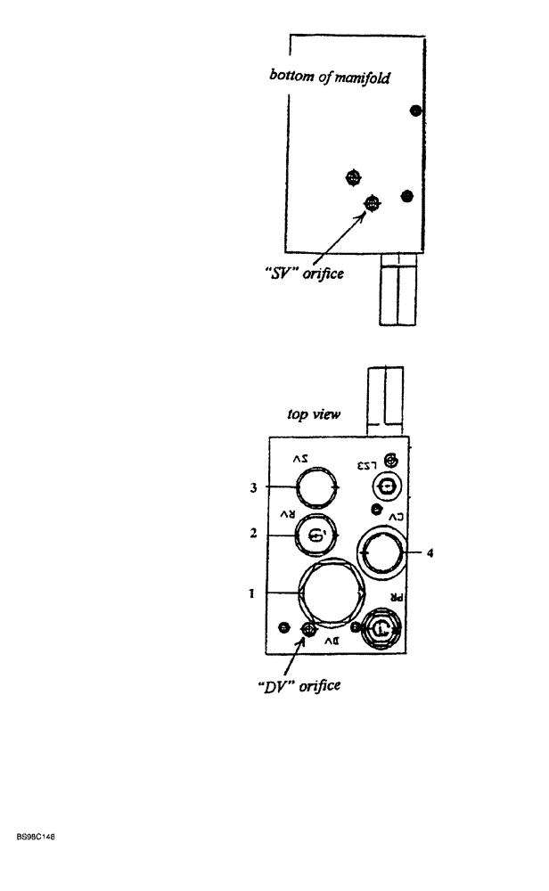 Схема запчастей Case 689G - (08-50) - MAIN CONTROL VALVE, MANIFOLD SECTION (08) - HYDRAULICS