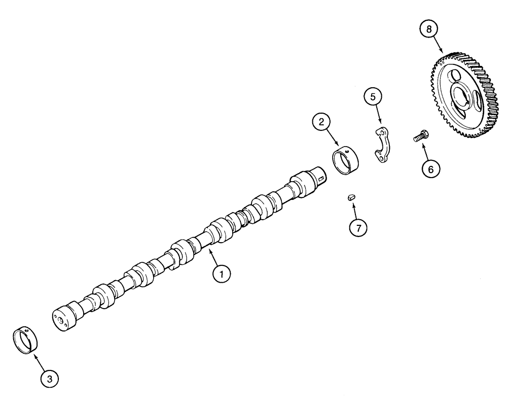 Схема запчастей Case 9020 - (2-30) - CAMSHAFT, 4TA-390 ENGINE (02) - ENGINE