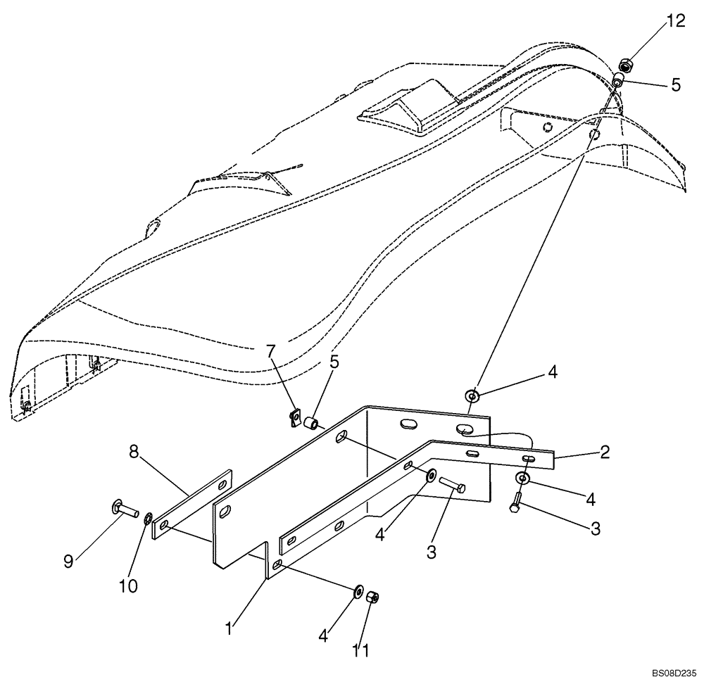 Схема запчастей Case 570MXT - (09-31) - GUARD, MUD (09) - CHASSIS/ATTACHMENTS