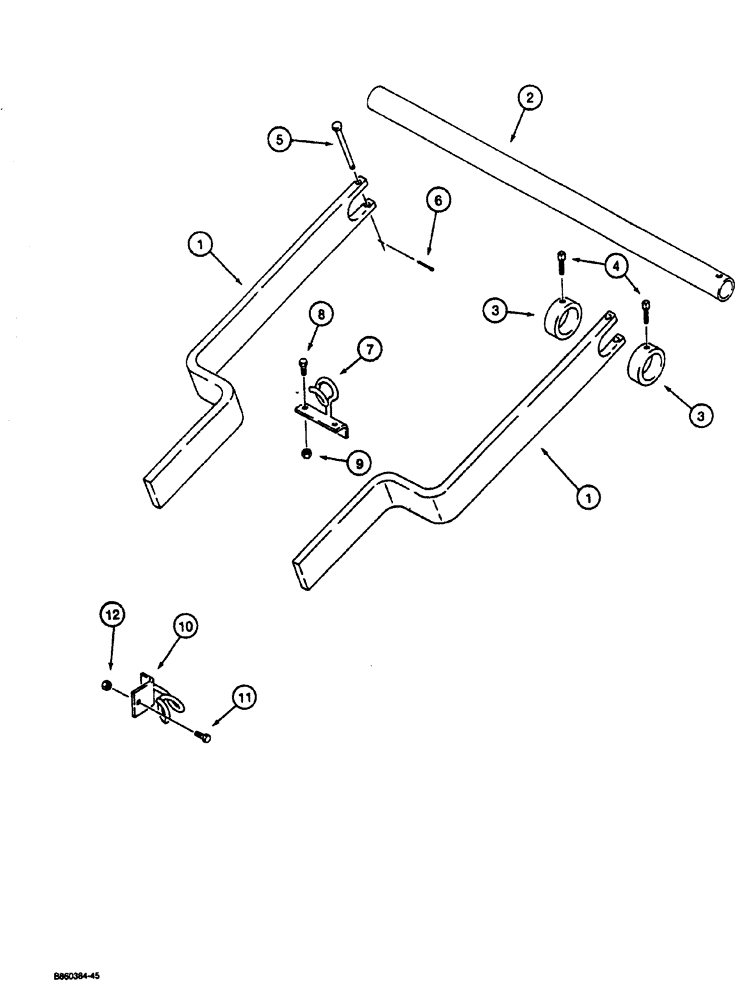 Схема запчастей Case CASE - (9-56) - REEL CARRIER (09) - CHASSIS