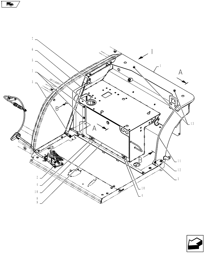 Схема запчастей Case CX55BMSR - (01-050[01]) - CONTROLS, OPERATORS (CANOPY) (90) - PLATFORM, CAB, BODYWORK AND DECALS