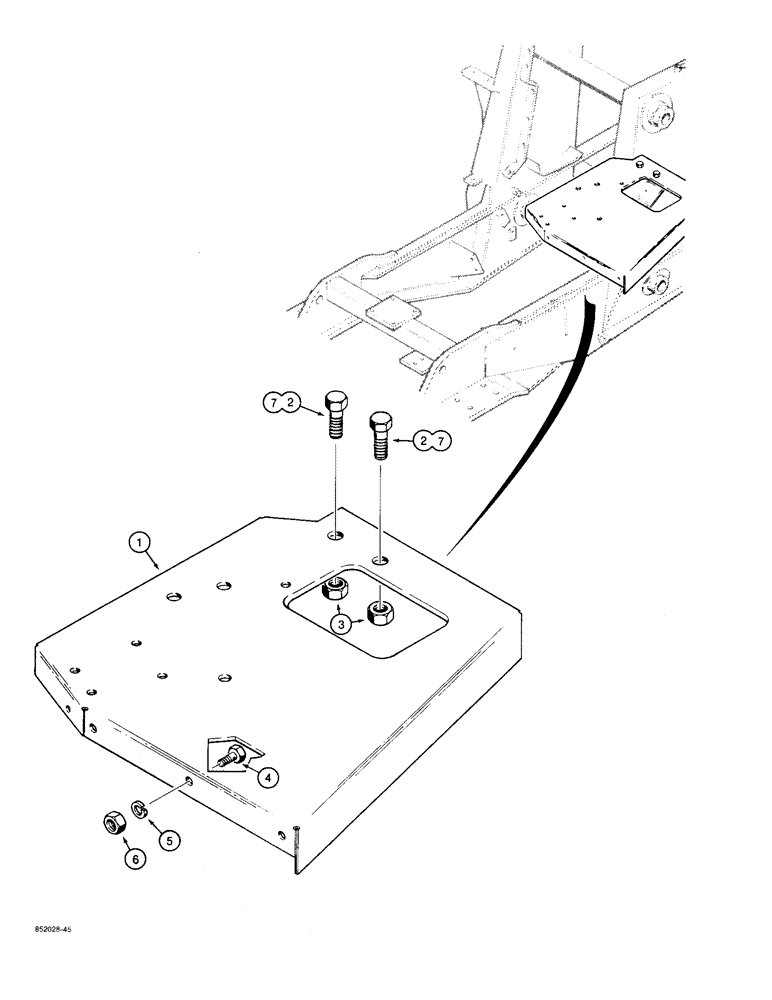 Схема запчастей Case 480F LL - (9-098) - VALVE MOUNTING PLATE (09) - CHASSIS/ATTACHMENTS
