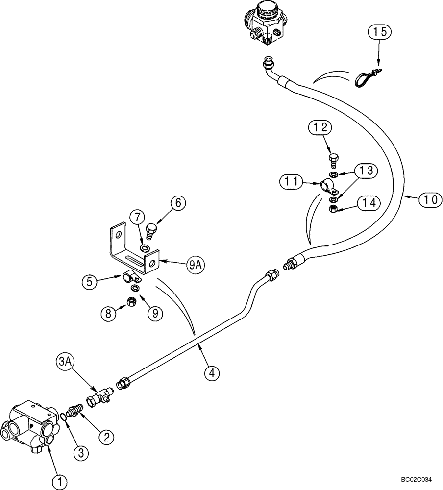 Схема запчастей Case 821C - (07-05) - HYDRAULICS - BRAKE, MAIN (Dec 1 2008 3:56PM) (07) - BRAKES