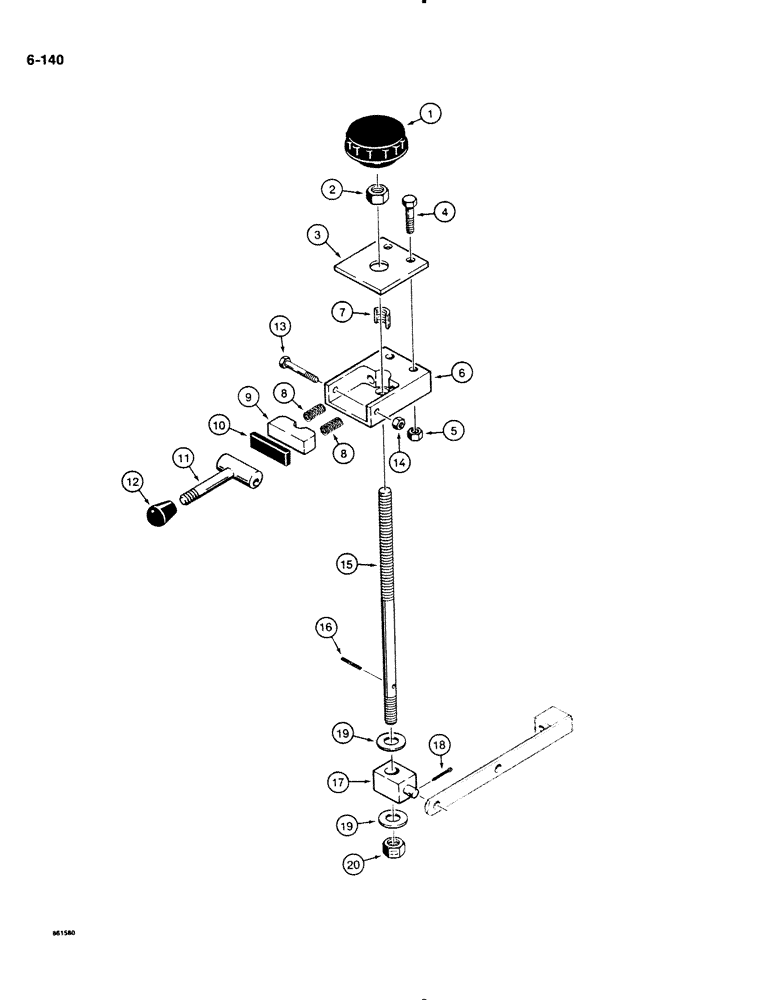 Схема запчастей Case DH4B - (6-140) - CREEP CONTROL - MONO-STICK (06) - POWER TRAIN