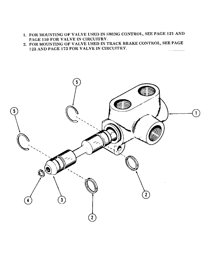 Схема запчастей Case 120 - (259) - DRIVE AND SWING BRAKE CONTROL VALVE (35) - HYDRAULIC SYSTEMS