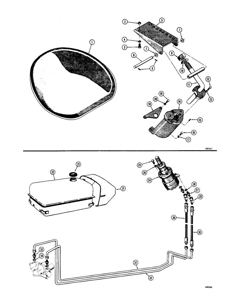Схема запчастей Case 530 - (40) - OPERATORS SEAT (90) - PLATFORM, CAB, BODYWORK AND DECALS