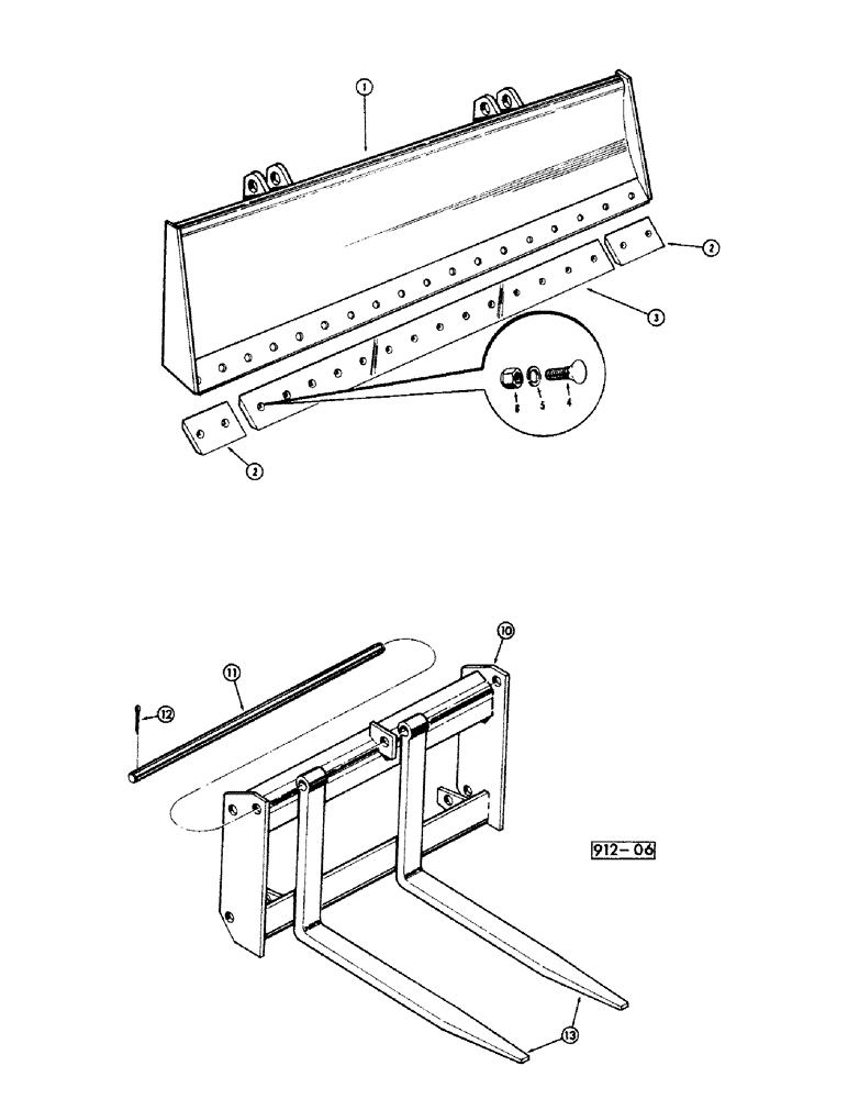Схема запчастей Case 35 - (028) - DOZING BLADE 
