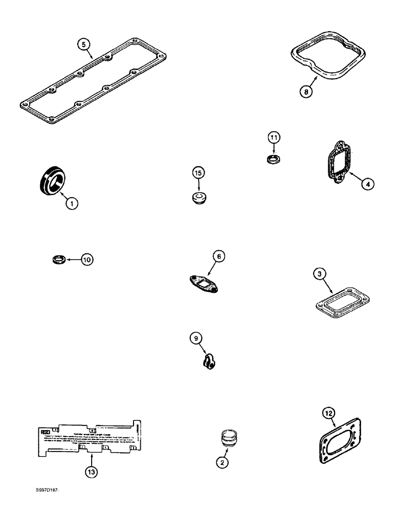 Схема запчастей Case 860 - (2-48) - GASKET KIT - VALVE GRIND, 4T-390 EMISSIONS CERTIFIED ENGINE (02) - ENGINE