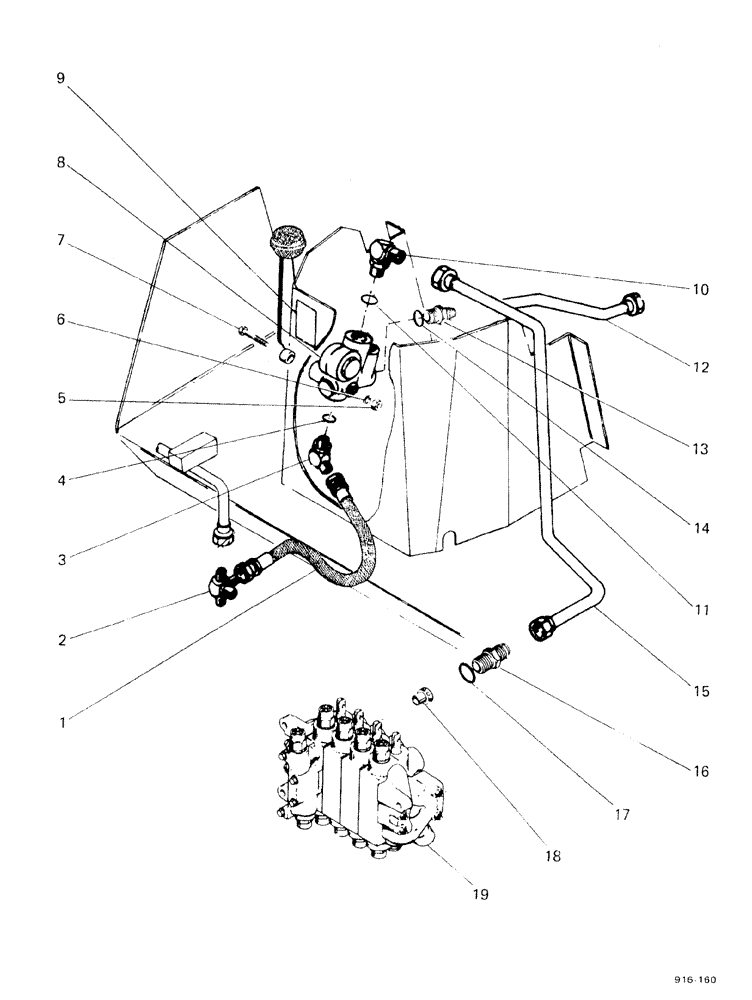 Схема запчастей Case 580F - (210) - BACKHOE BOOM LOCK HYDRAULICS SYSTEM (35) - HYDRAULIC SYSTEMS