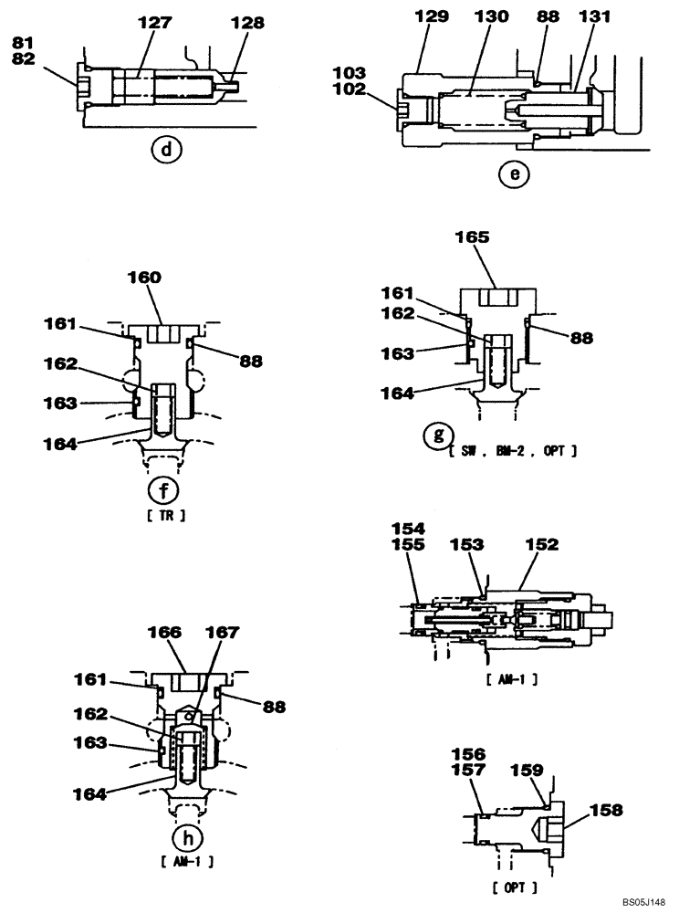 Схема запчастей Case CX130 - (08-094E) - KNJ3053 CONTROL VALVE (08) - HYDRAULICS