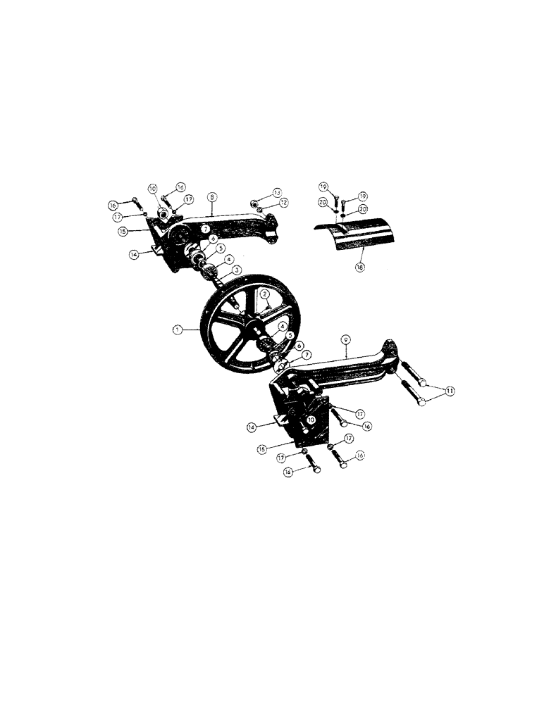 Схема запчастей Case 520 - (090) - IDLER WHEEL (04) - UNDERCARRIAGE