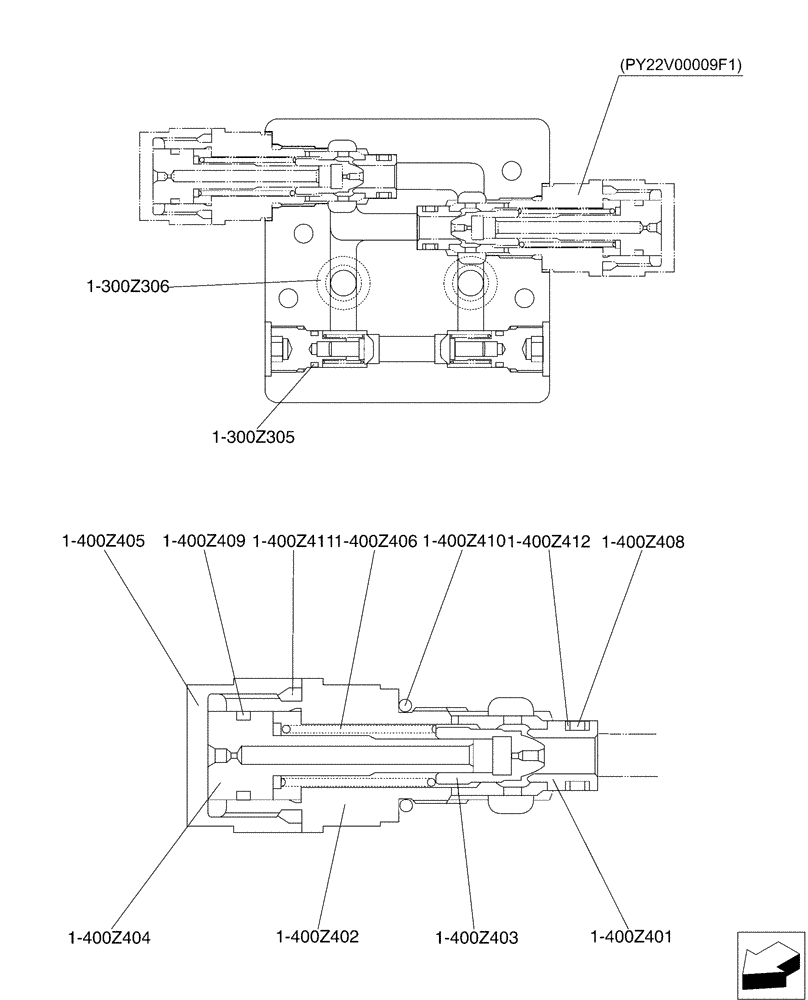 Схема запчастей Case CX50B - (01-022[03]) - MOTOR INSTAL, SWING (35) - HYDRAULIC SYSTEMS