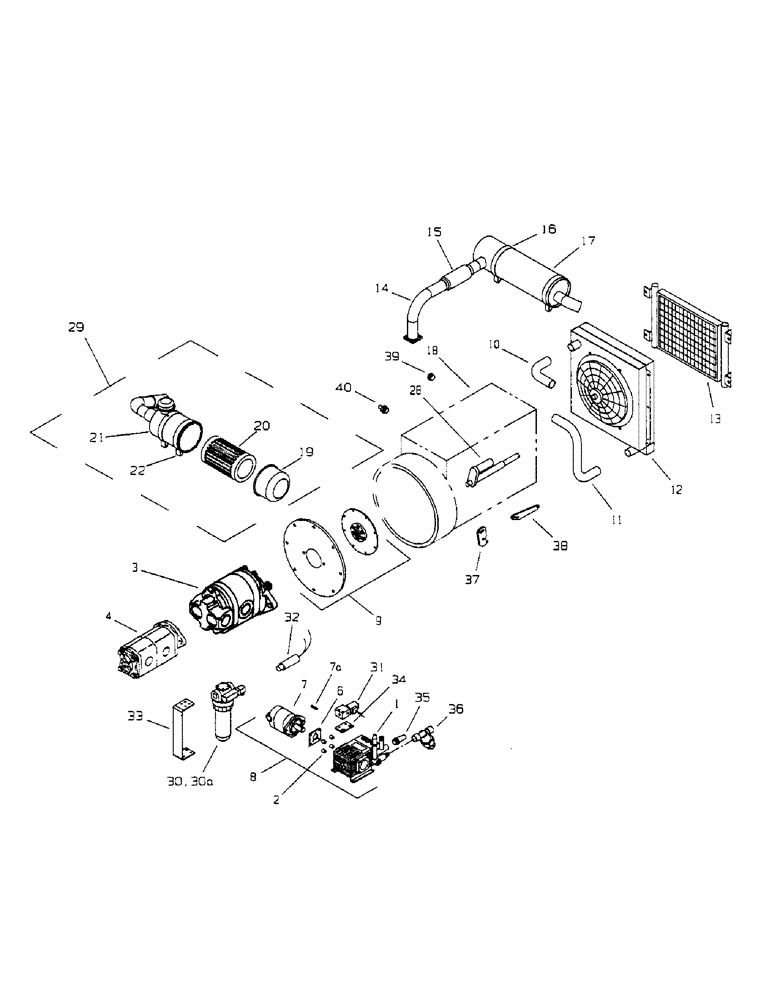 Схема запчастей Case 1500TX - (9-028) - POWER SUPPLY 