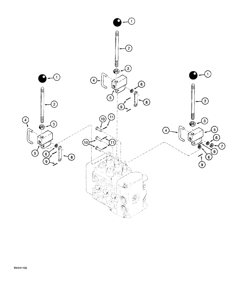 Схема запчастей Case 760 - (08-165A) - PLOW CONTROL VALVE ASSEMBLY - H674318 (35) - HYDRAULIC SYSTEMS