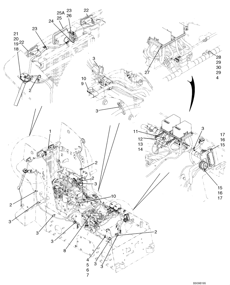 Схема запчастей Case 410 - (04-07A) - CHASSIS - ELECTRICAL (04) - ELECTRICAL SYSTEMS