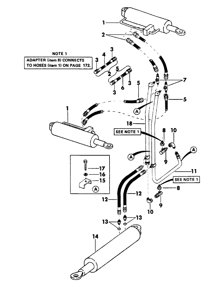 Схема запчастей Case 40BLC - (156) - 16" FELLER BUNCHER HYDRAULICS (07) - HYDRAULIC SYSTEM