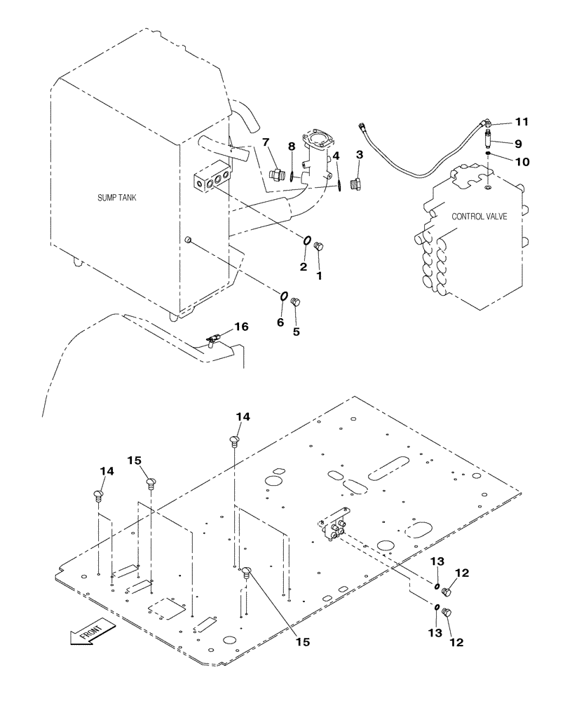 Схема запчастей Case CX250C - (08-038[00]) - HYDRAULIC CIRCUIT - PLUG, BLANK-OFF - STANDARD (08) - HYDRAULICS