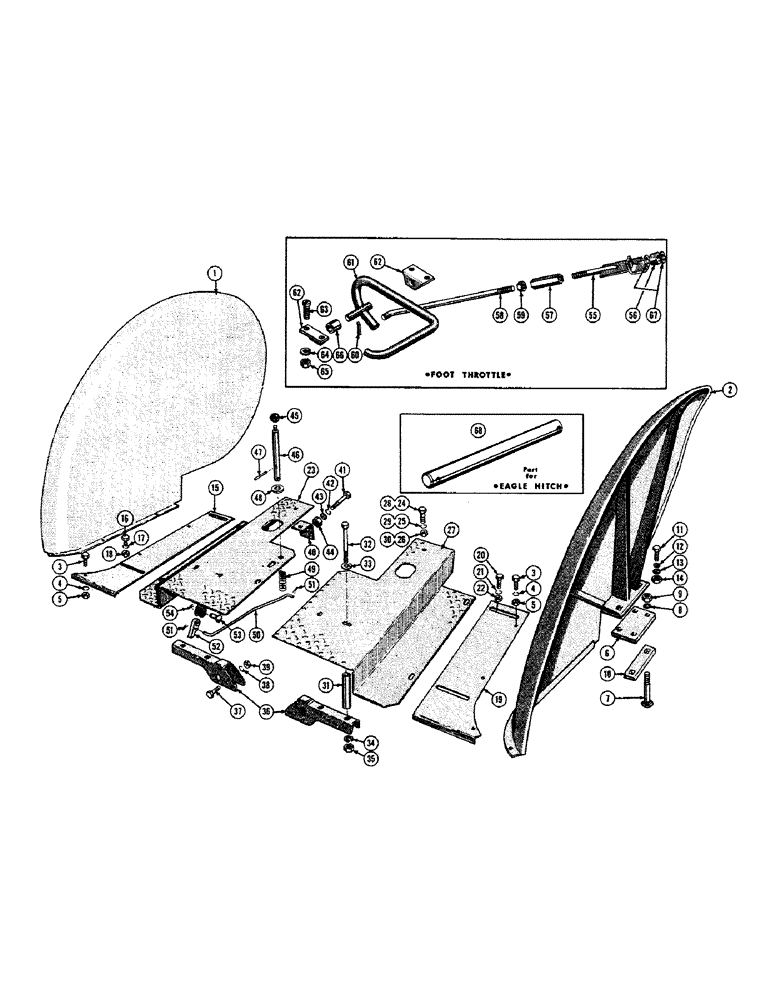 Схема запчастей Case 420B - (28) - TRACTOR MODIFICATION PARTS 