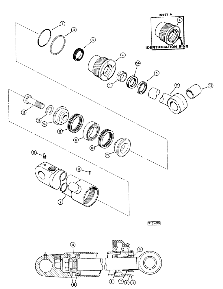 Схема запчастей Case 35 - (086) - LOADER LIFT CYLINDERS 