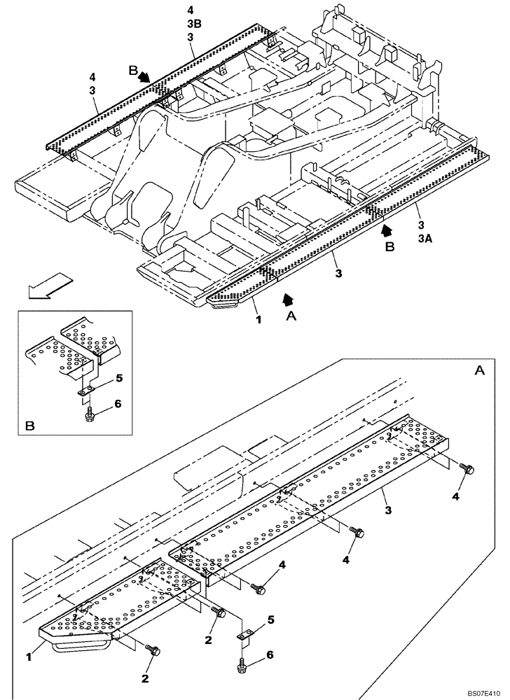 Схема запчастей Case CX700B - (09-08) - CATWALK (09) - CHASSIS