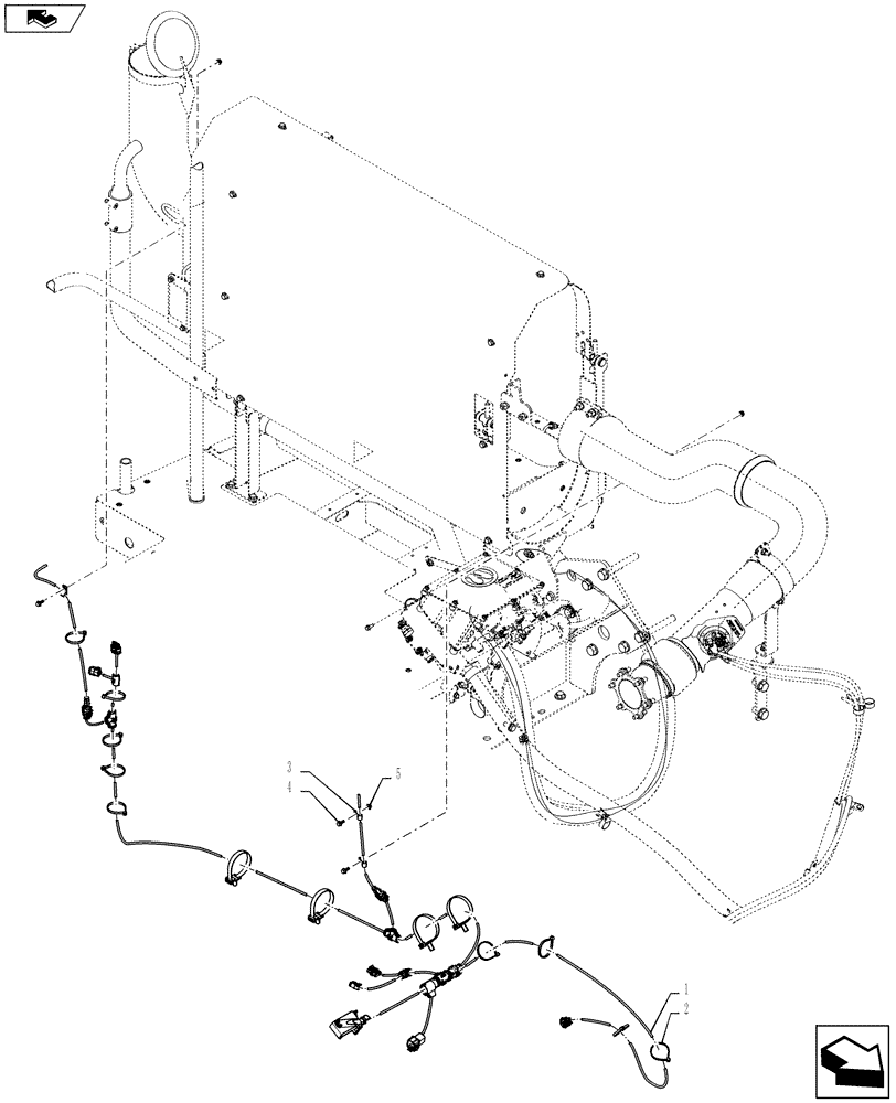 Схема запчастей Case IH 9230 - (55.100.08[02]) - WIRE HARNESS, SCR TREATMENT, 82/9230 T4 (55) - ELECTRICAL SYSTEMS