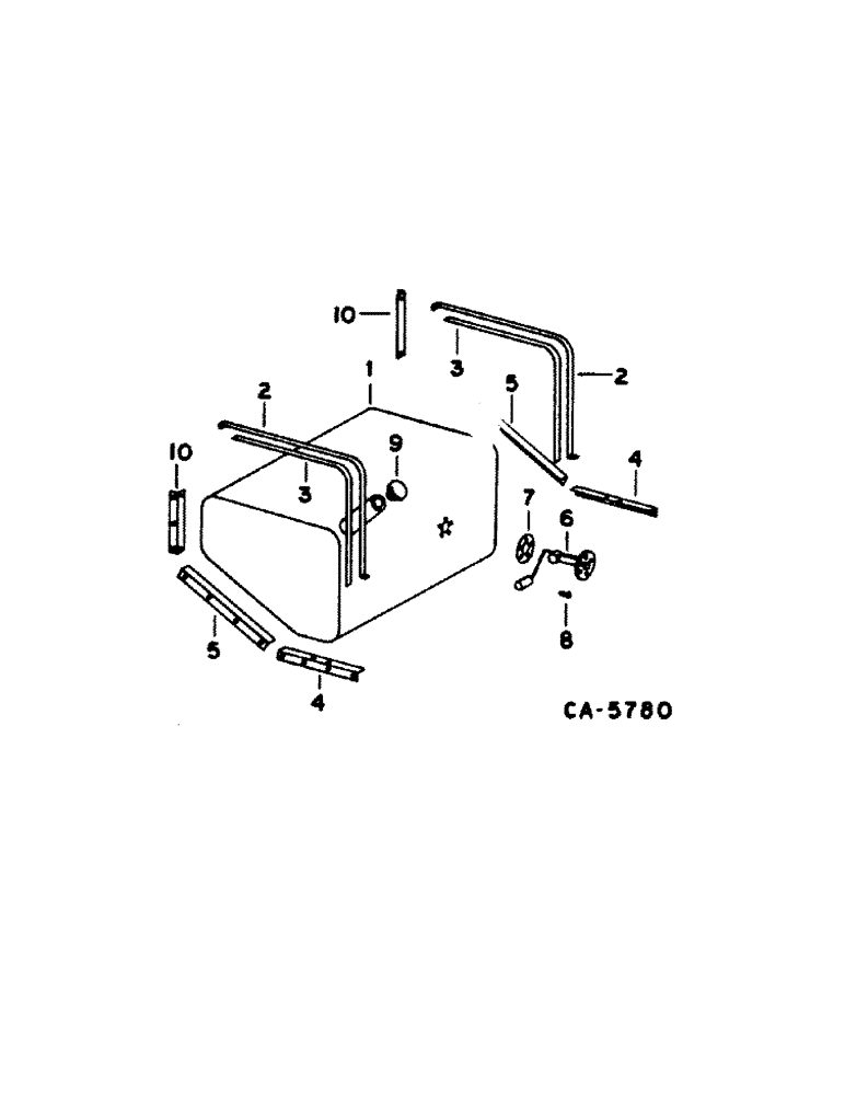 Схема запчастей Case IH 1480 - (12-06[1]) - FUEL TANK SERIAL NO. 1501 AND ABOVE Power