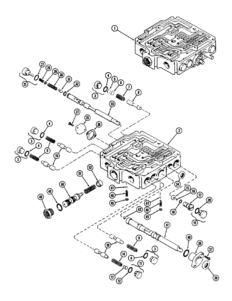 Схема запчастей Case IH 2470 - (302) - TRANSMISSION CONTROL VALVE ASSEMBLY, TRANSMISSION SERIAL NO. 10064489 AND AFTER (06) - POWER TRAIN