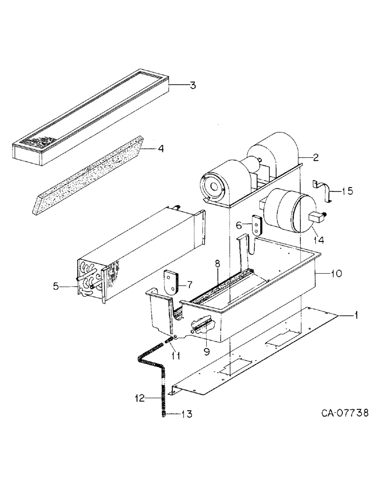 Схема запчастей Case IH 3588 - (13-39) - SUPERSTRUCTURE, EVAPORATOR-HEATER CORE, BLOWER AND RELATED PARTS, CABS WITH S/N 107807 AND ABOVE (05) - SUPERSTRUCTURE