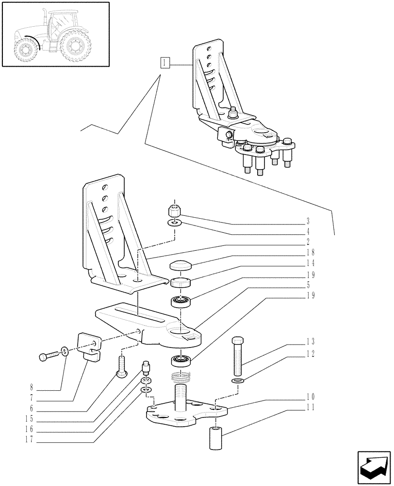 Схема запчастей Case IH PUMA 195 - (1.87.4/ C) - DYNAMIC FRONT FENDERS - BREAKDOWN (08) - SHEET METAL