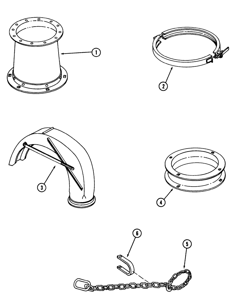Схема запчастей Case IH 600 - (9-54[02]) - ATTACHMENTS, 56 BLOWER (09) - CHASSIS/ATTACHMENTS