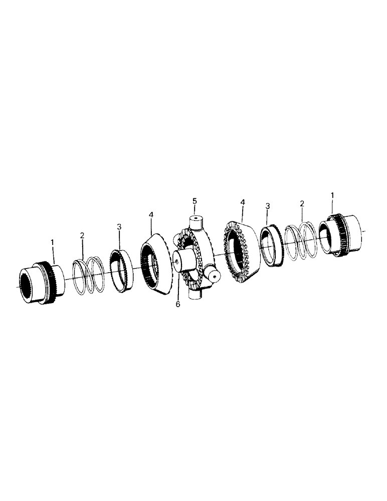 Схема запчастей Case IH KR-1280 - (04-57) - NO-SPIN ASSEMBLY, K598.74 AXLE (04) - Drive Train