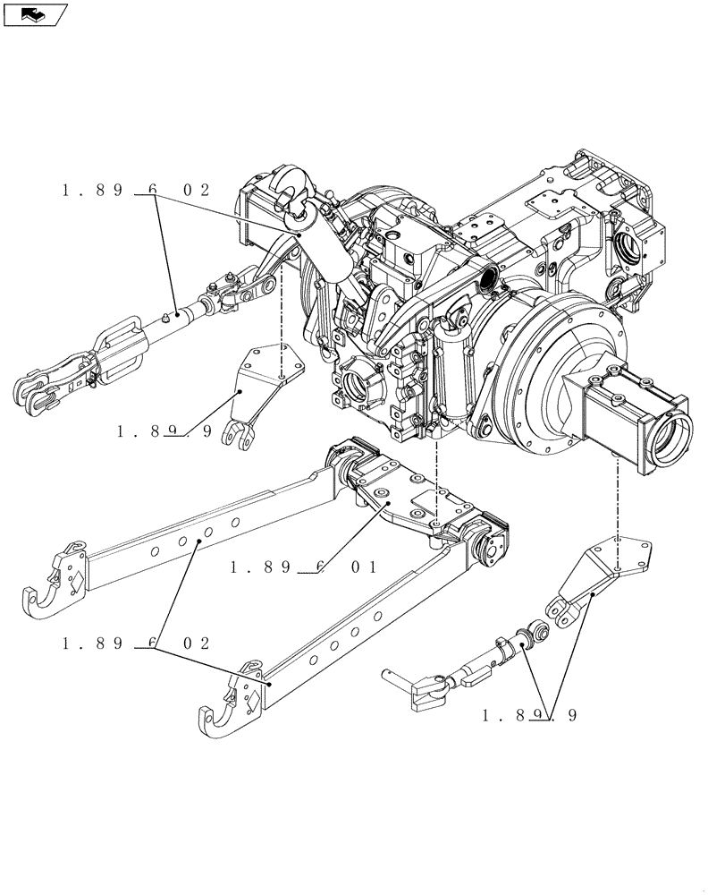 Схема запчастей Case IH PUMA 140 - (SEC. 09) - IMPLEMENT LIFT (00) - GENERAL