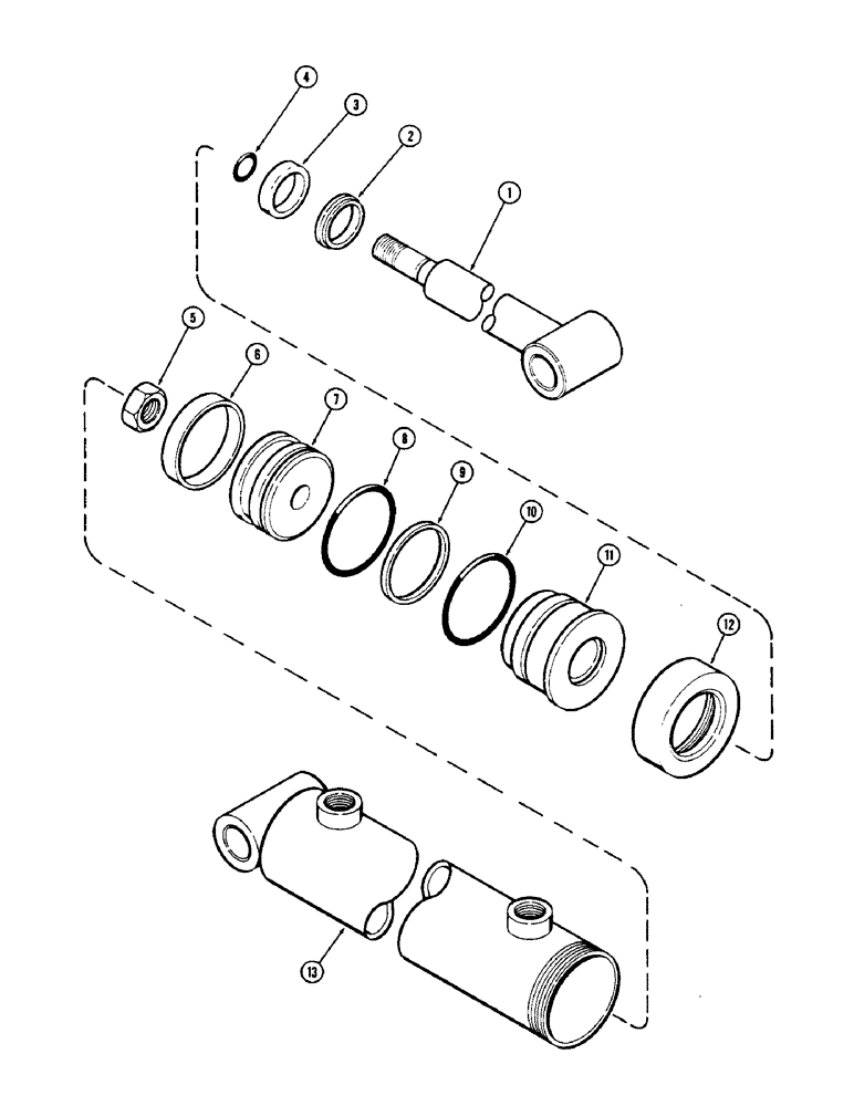 Схема запчастей Case IH D39 - (18) - T56277 CYLINDER 3-1/2" X 12" (88.9 X 304.8 MM) 